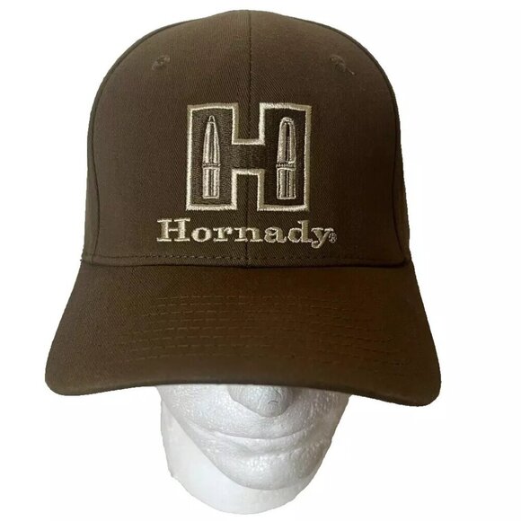 NEW HORNADY Embroidered Logo Tactical Cotton Baseball Cap Hat - Brown - Picture 1 of 6